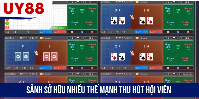Sảnh sở hữu nhiều thế mạnh thu hút hội viên
